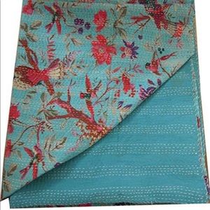 Labhanshi Sari Indian Quilt -Kantha Quilted Bedspread